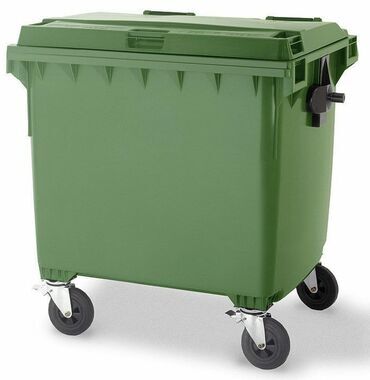 zibil qutusu: Zibil Qabı. 🗑️ 1100L tekerli – Topdan və Pərakəndə Satış Təsvir
