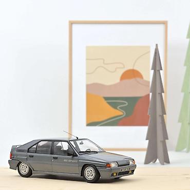 odece: 🚗 Citroën BX Sport 1985 – Fox Grey – Norev (1:18) Norev Citroën BX — 1