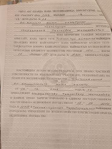 в токмоке: 930 соток, Для бизнеса, Договор купли-продажи, Красная книга, Тех паспорт — 5