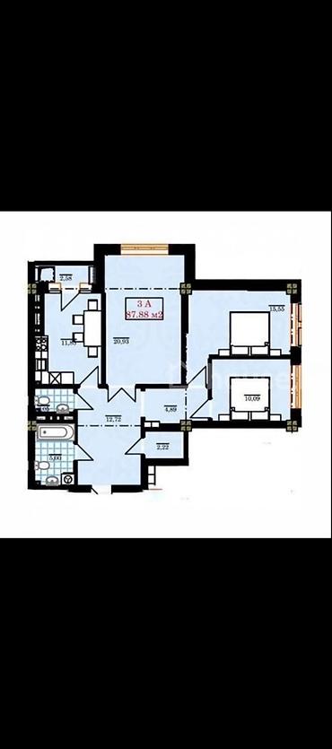 3 комнатные квартиры бишкек: Просторная 3‑комнатная квартира 87,88 м² . Планировка: - Кухня с — 4