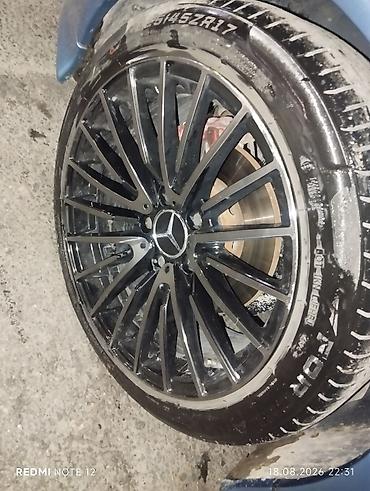 diski teker 17: Mercedes üçün yüngül lehimli disk və şin 17 likdi 16 şamla barter — 1