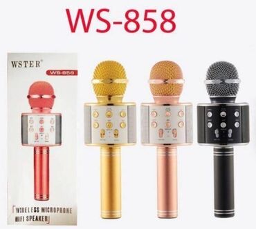 Mikrofoni: Mikrofon karaoke WS-858 Cena 1700din Dostupan u više boja! svetlo — 5