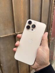 Apple iPhone: IPhone 16 Pro Max, 256 GB, Desert Titanium, Zəmanət, Simsiz şarj, Face ID — 8