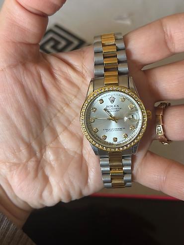 Aksesuarlar: Rolex saat. Heç işlənməyib. 70 azn -ə satılır — 3