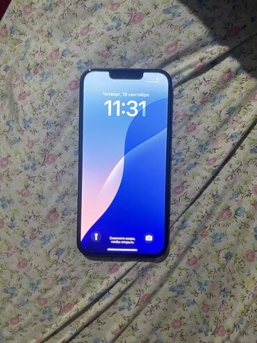 купить бу ноутбук в бишкеке: IPhone 13, Колдонулган, 128 ГБ, Каптама, 86 %