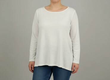 czarne bluzki z piórami: Women's blouse, size 3XL (EU 46)