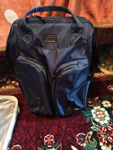 синяя сумка: Продаю термо сумку для мам. Один раз пользовались. Все чистое и целое