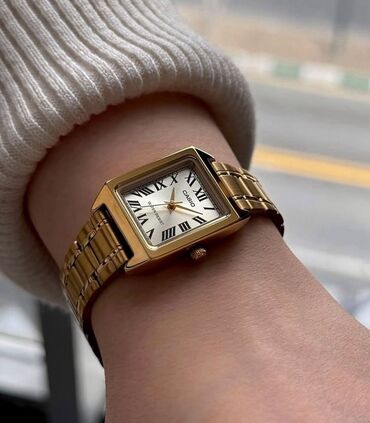 браслет ош: Классикалык сааттар саат, Casio, Жапония, Суу өткөрбөөчү, Аялдарга