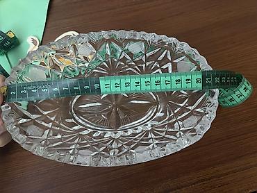 konfet: Xrustal konfet qabları-60 manat ikisi birlikdə — 3