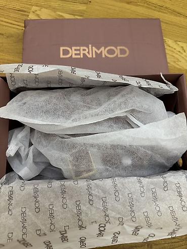 burnu bağlı sabolar: Derimod, Ölçü: 37, rəng - Qəhvəyi, Yeni — 2