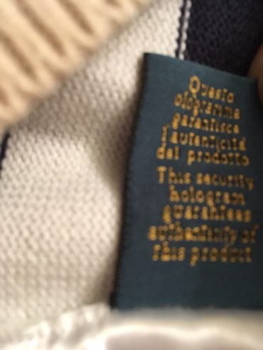 Duksevi: Odličan, kao nov La Martina džemper, M veličina, beli sa teget prugama — 5