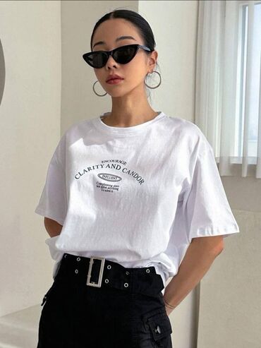 Футболки: Футболки Размер: оверсайз В наличии разные цвета и минималистические — 5