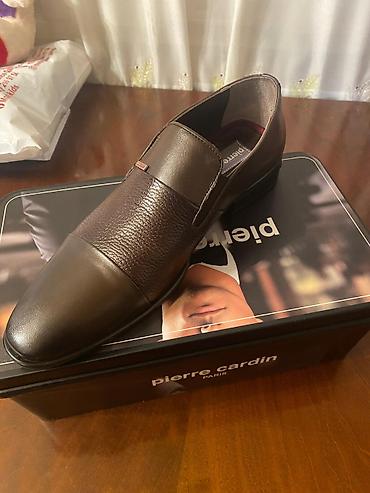 Ayaqqabılar: Pierre Cardin original qəhvəyi rəngdə həqiqi dəri klassik ayaqqabı. 42 — 7