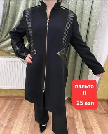 qisa palto modelleri: Пальто XL (EU 42), 2XL (EU 44), цвет - Черный