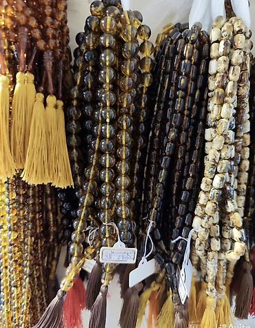 bijuteriya instagram: Təsbeh dəsti – iri ölçülü krem rəngli muncuqlarla - Material: Təbii — 6