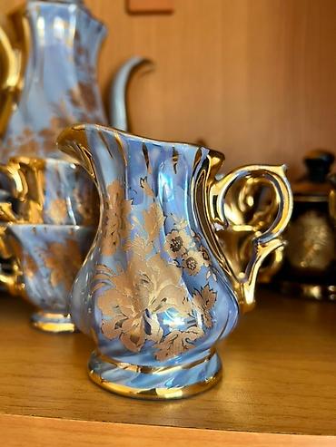 çay servis: Çay dəsti, rəng - Mavi, Farfor, 6 nəfərlik — 3
