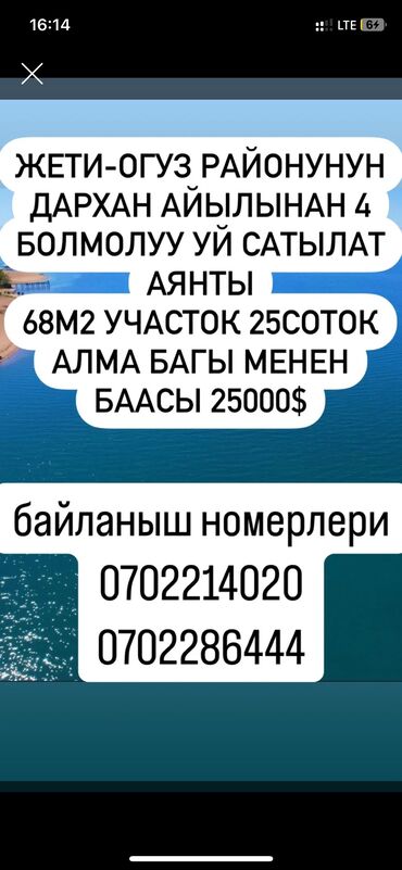 ищу дом кара балта: Дом, 60 м², 4 комнаты, Собственник, Старый ремонт
