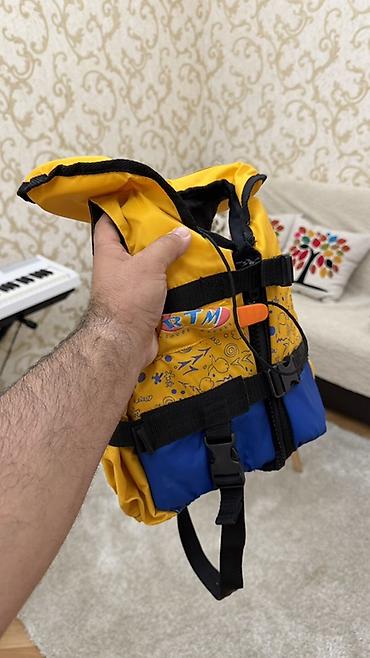 jilet modelleri: Uşaq xilasetmə jileti – RTM markası - Rəng: sarı-mavi, üzərində dəniz — 4