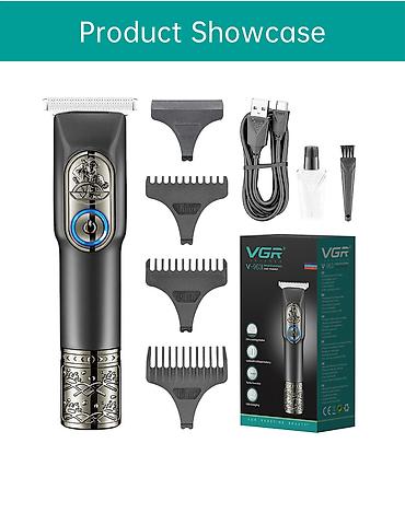 sac ucun moyka: Trimmer VGR 963 - 1500mAh / 200 Dəqiqə / 2 Sürət 6000-6500RPM / — 6