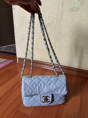 синяя сумка: Вместительная модная сумочка 4 кармашек 😍