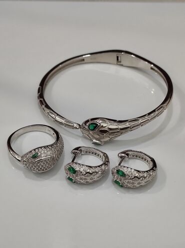 Серебряные наборы украшений: Набор украшений, Проба 925, Женские, Новый — 10