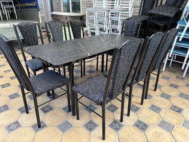 Кухонные столы и стулья: Кухонный стол и стул, цвет - Серый — 25