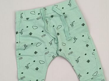 legginsy zielone: Sweatpants, Pocopiano, 3-6 months, condition - Very good