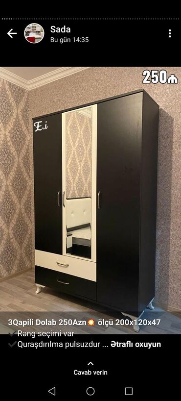 Dolablar: 100azn başlayan qiymətlər 1 qapi 45eni45derin 190 hündür 2qapi -da lalafo.az — 8 Dolablar: 100azn başlayan qiymətlər 1 qapi 45eni45derin 190 hündür 2qapi — 8