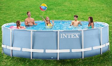 hovuz filteri: №: 7990 Məhsulun adı: Karkaslı hovuz Intex 26710 Prizma, 366x76 sm — 2