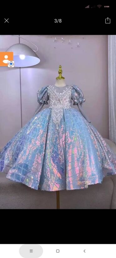 Платья: Детское платье, цвет - Белый — 2