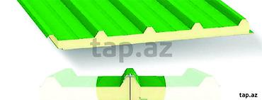 sendviç panel: Daş yunu sendviç panel 50 mm – yanğına davamlı izolyasiyalı 50 mm daş — 10