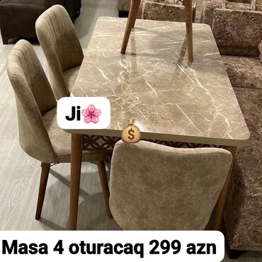Yataq otağı dəstləri: Yeni, 4 stul