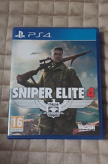 Sniper Elite 4 (PS4) disk ela veziyyetdedir cizigi yoxdur, qutusu ela