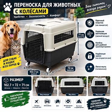 ат тырмо: Переноски для животных (разные размеры) - Пластиковые переноски с — 10