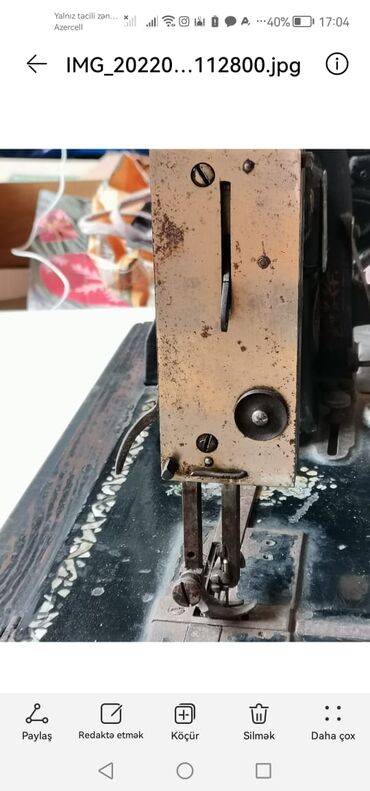Qədim tikiş maşınları: "Zinger" Almaniya istehsalı olan qədim tikiş maşını. Yaşı 100 ildən — 8