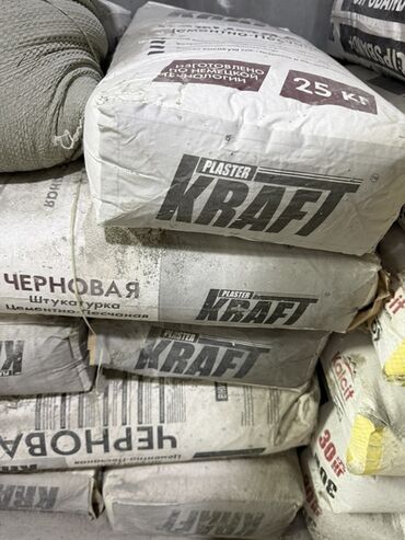 штыкатурка: Штукатурка Kraft, Цементная, Для потолков