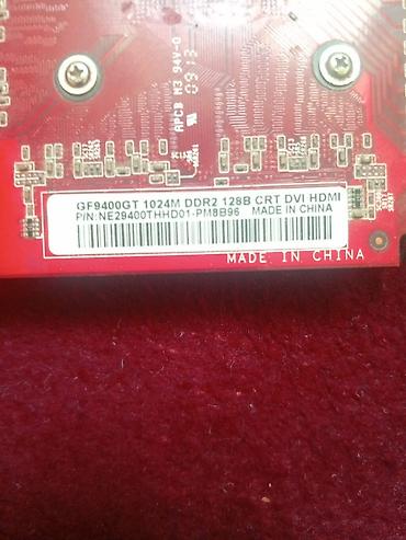boş sistem bloku: NVIDIA GeForce 9400 GT videokart - Model: GF9400GT - Yaddaş: 1024 MB — 4
