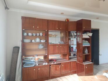 разборный навес: Гарнитур для зала, Б/у, ДСП, цвет - Коричневый