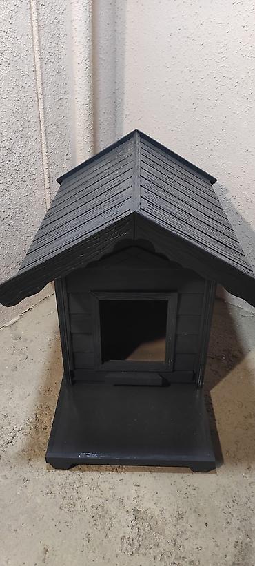 it yuvasi satilir: Taxta it/kedi evi – qapalı, damlı, eyvanlı model - Material: tam — 4