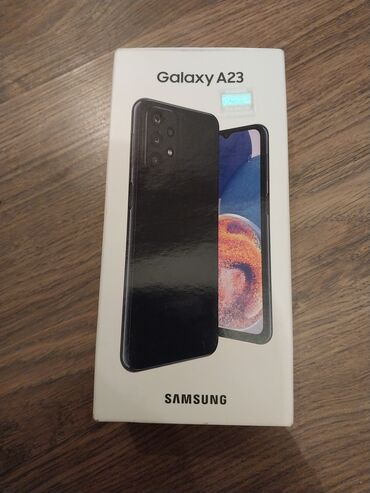Samsung: Samsung Galaxy A23, 128 ГБ, цвет - Черный, Сенсорный, Отпечаток пальца, Две SIM карты