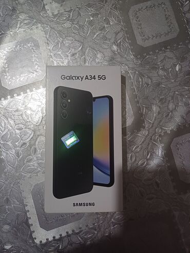 aliram: Samsung Galaxy A34 5G, 128 GB, rəng - Qara, Zəmanət, Sensor, Barmaq izi