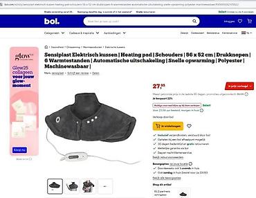 Termo masažeri: Sensiplast električni grejač za ramena i vrat - Grejna pelerina za — 3