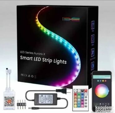 led lampice 100m: LED strip light, color - Multicolored, New