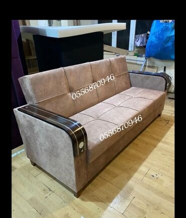 Sifarişlə divanlar: Divan, Qonaq otağı üçün, Parça, Bazalı, Açılan — 5