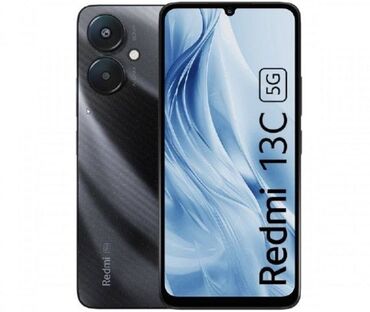 ми рад 5: Xiaomi, Redmi 13C, Жаңы, 128 ГБ, түсү - Кара, 2 SIM