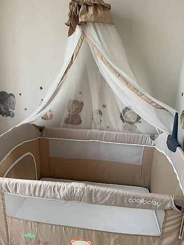 обувь jordan: Детская кроватка-манеж Coolbaby с комплектом аксессуаров Новая — 4