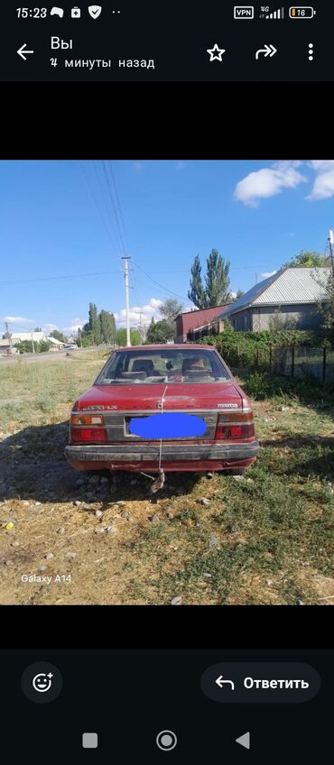 меняю квартиру на авто: Mazda 626: 1987 г., 2 л, Механика, Дизель, Седан