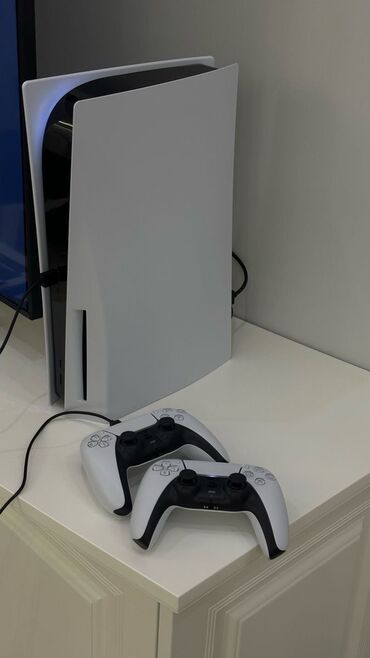 ps5 oyun: PlayStation 5 Slim 1TB + 2 Joystick ✅ Əla vəziyyətdədir, problemsiz