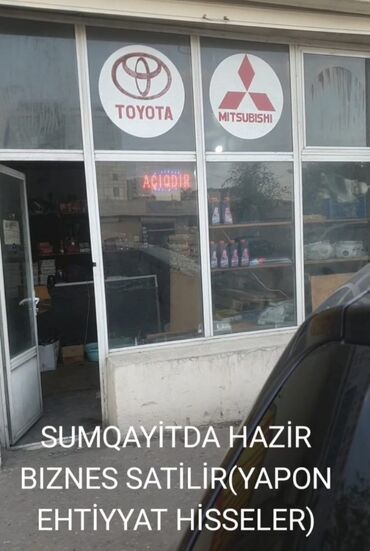 Hazır biznes: Sumqayıtda hazır biznes satılır.Yapon ehtiyyat hissələri