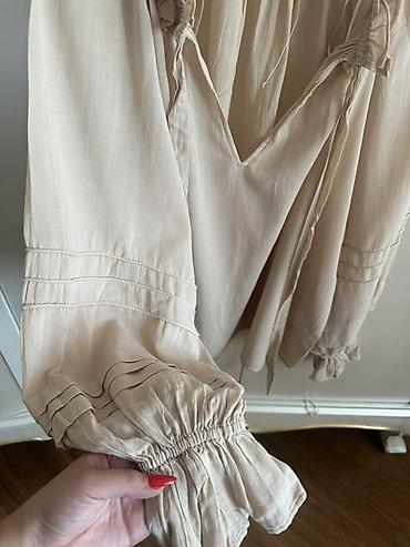 cins: Bej rəngli qadın bluzası – H&M, ölçü S - Model: romantik/boho — 2